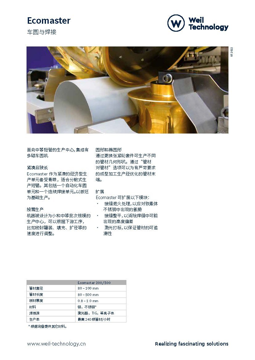 Onepager Ecomaster chinese