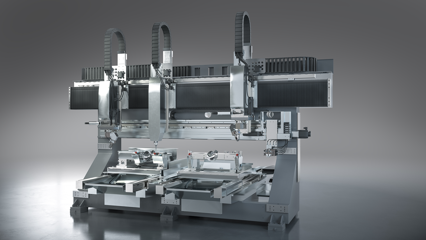 Rendering of a FLC CutFusion machine inner part