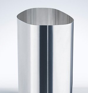 Polygonal tube made of sheet metal