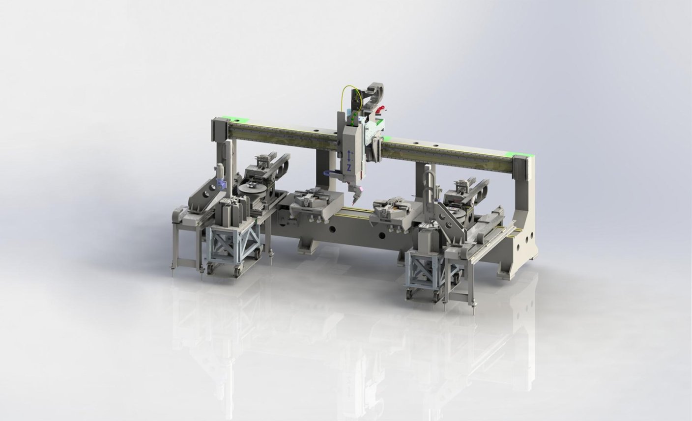 Rendering of an MLC machine