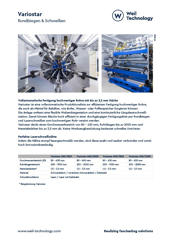 Onepager Variostar german