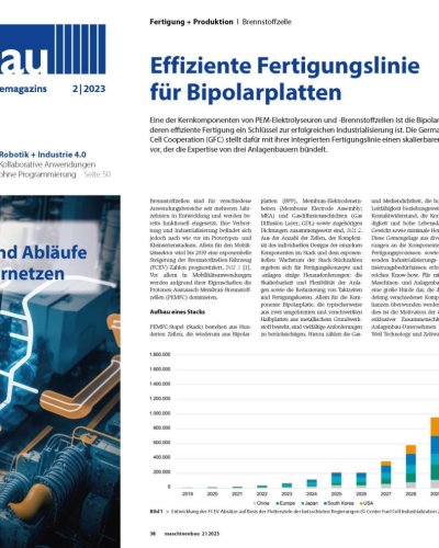 Effiziente Fertigungslinie f&uuml;r Bipolarplatten