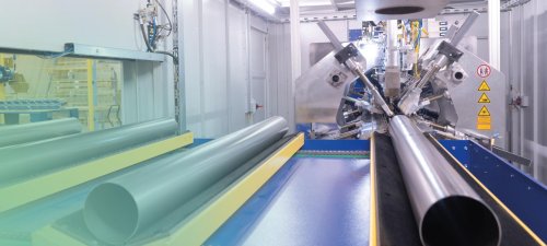 Fertigungssystem f&uuml;r Rohre mit bis zu 3 mm Wandst&auml;rke f&uuml;r KMH