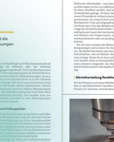 Laserschwei&szlig;anlage f&uuml;r schnelle Fertigung